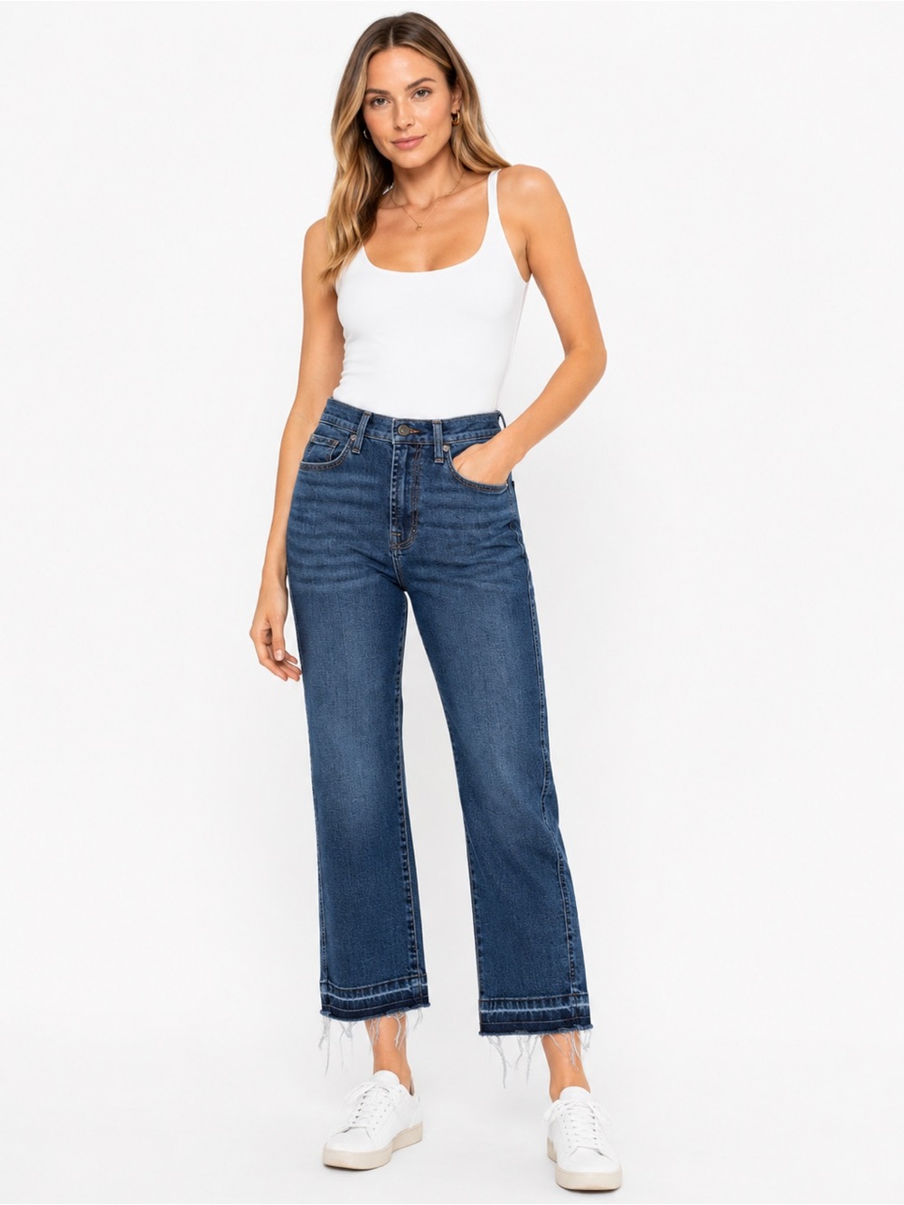7 for all mankind high waist cropped straight. Size 26